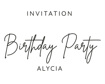 Alycia Birthday Invitation